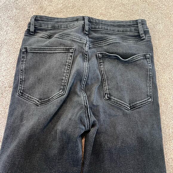 We The Free Women's Black Grey Distressed Skinny Jean Raw Hem Size 29 - Picture 9 of 11